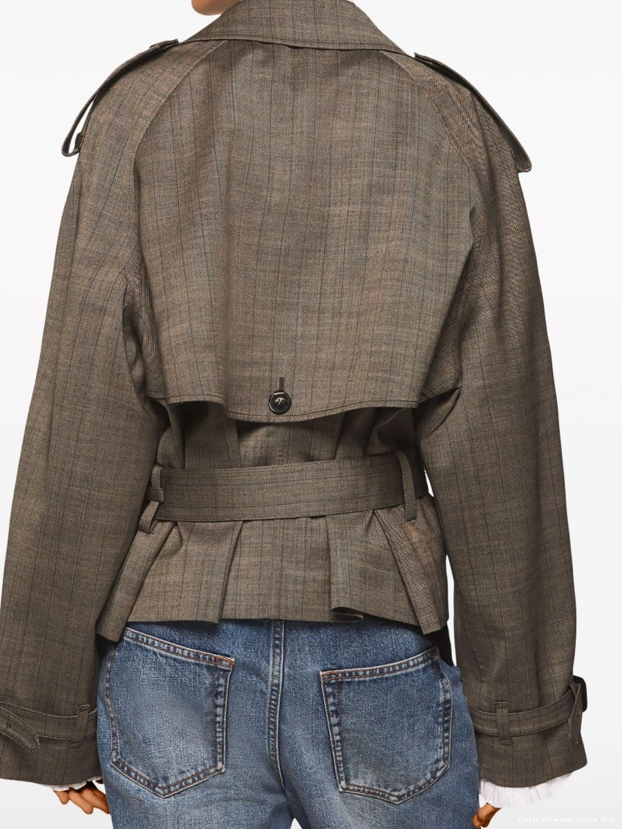 Affordable Women Wales McCartney check-print jacket Prince of Stella 0822
